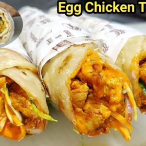 Double Egg Double Chicken roll