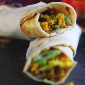 Paneer bhujiya roll